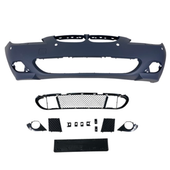 Προφυλακτήρας εμπρός για BMW E60 (2003-2007) - M pack design με ανοίγματα parktronic και πιτσιλίθρες