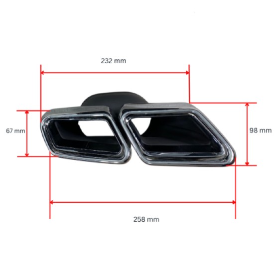 Μπούκες για Mercedes W222 S-Class / W212 E-Class (2012+) - AMG S63 design