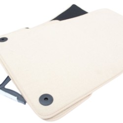 Πατάκια μοκέτα για AUDI A6 C6 (2006+) - μπεζ - 4τμχ.