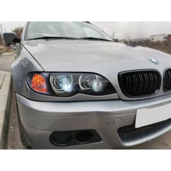 Δαχτυλίδια angel eyes για BMW E46 coupe (1998-2003) / BMW E46 Sedan, Combi (1998-2005) - Λευκό χρώμα