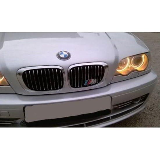 Δαχτυλίδια angel eyes για BMW E46 coupe (1998-2003) / BMW E46 Sedan, Combi (1998-2005) - κίτρινο χρώμα