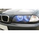 Δαχτυλίδια angel eyes για BMW E46 coupe (1998-2003) / BMW E46 Sedan, Combi (1998-2005) - μπλε χρώμα