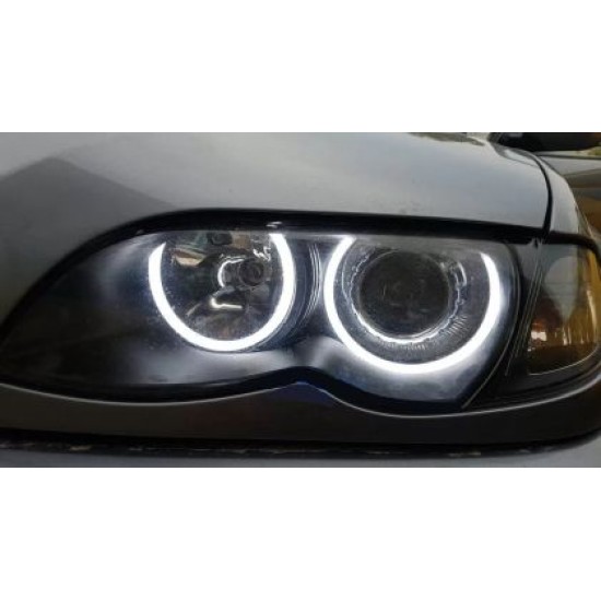 Δαχτυλίδια angel eyes lightbar design για BMW E46 coupe (2003+) - λευκά