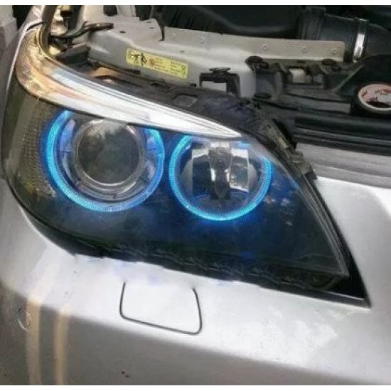 5W led για αυθεντικά angel eyes για BMW E39 / E60 / E53 X5 / E65 / E87 / E63 -μπλε χρώμα - 2τμχ.