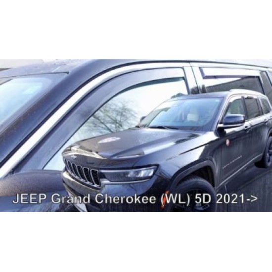 Ανεμοθραύστες για Jeep Grand Cherokee (2021+) long - 4τμχ. εμπρός και πίσω