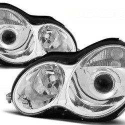 Φανάρια εμπρός led για Mercedes C-CLASS W203 (2000-2004) sedan , με λάμπες (Η7) - σετ 2τμχ.