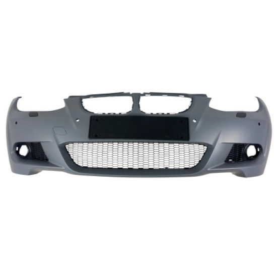 Προφυλακτήρας εμπρός για BMW E92 (2006-2009) M pack design με ανοίγματα parktronic και πιτσιλίθρες