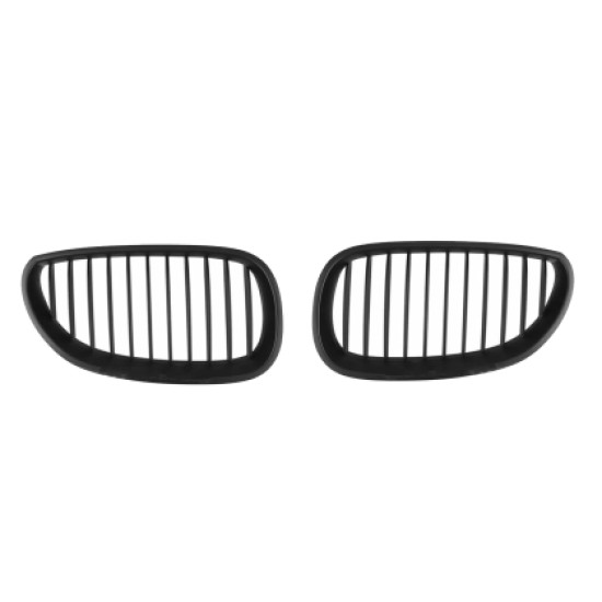 Μάσκα για BMW E60 (2003-2010) - μαύρη κυρτή - 2τμχ.