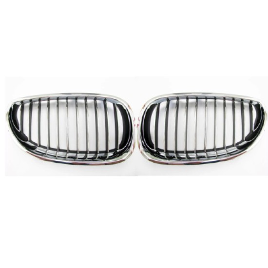 Μάσκα για BMW E60 (2003-2010) - chrome - 2τμχ.