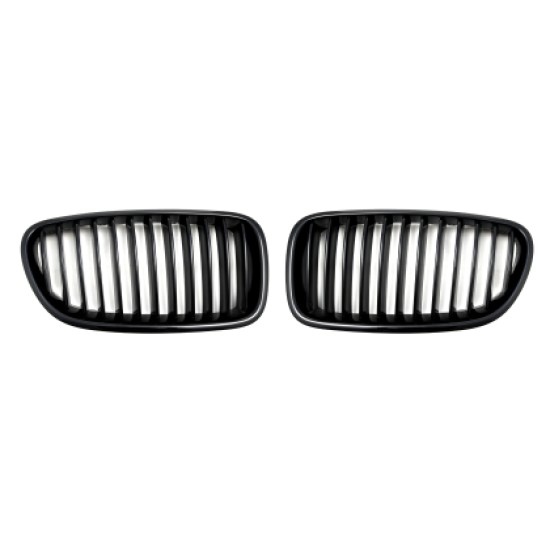 Μάσκα για BMW  F10 / F11  (2010+) -  μαύρη γυαλιστερή - 2τμχ.