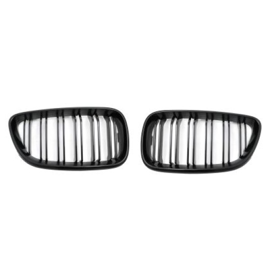 Μάσκα για BMW  F22 / F23 / F87 (2014+) - γυαλιστερή Piano Design - 2τμχ.