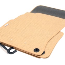 Πατάκια μοκέτα για AUDI A8 D3 (2002-2010) - μπεζ short - 4τμχ.