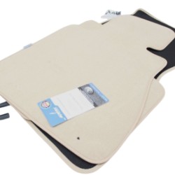 Πατάκια μοκέτα για BMW σειρά 7 E65 (2001-2008) - μπεζ - 4τμχ.