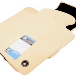 Πατάκια μοκέτα για VW Passat B6 / B7 3C (2005-2014) μπεζ με οβάλ κουμπώματα - 4τμχ.