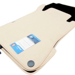 Πατάκια μοκέτα για MERCEDES CLK C209 (2002-2009)  - μπεζ - 4τμχ.