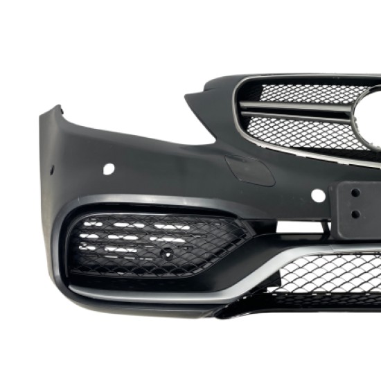 Προφυλακτήρας εμπρός για Mercedes C-class W205 (2014+) - AMG look - με diffuser και μπούκες