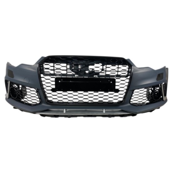Προφυλακτήρας εμπρός για Audi A6 (2011-2014) - RS6 Design με ανοίγματα για parktronic  και πιτσιλίθρες