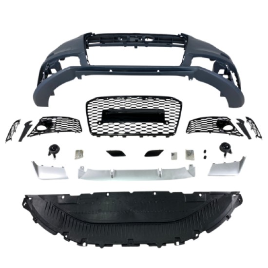 Προφυλακτήρας εμπρός για Audi A6 (2011-2014) - RS6 Design με ανοίγματα για parktronic  και πιτσιλίθρες