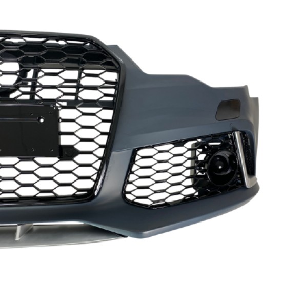 Προφυλακτήρας εμπρός για Audi A6 (2011-2014) - RS6 Design με ανοίγματα για parktronic  και πιτσιλίθρες