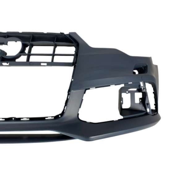 Προφυλακτήρας εμπρός για Audi A6 (2011-2014) - RS6 Design με ανοίγματα για parktronic  και πιτσιλίθρες