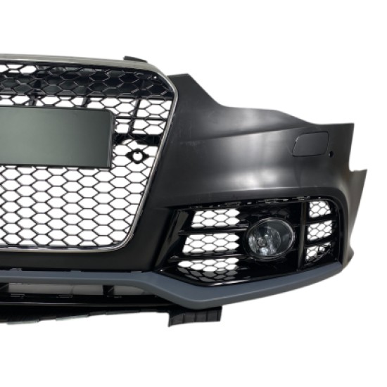 Προφυλακτήρας εμπρός για Audi A5 (2011-2015) - RS5 Design με γρίλια χρωμίου,προβολάκια και ανοίγματα για parktronic