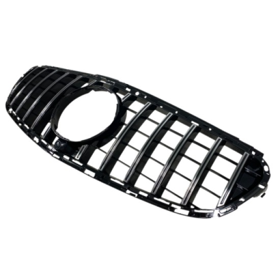 Μάσκα για Mercedes W212 E-class (2014-2015) chrome/black - GT