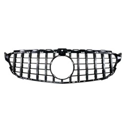 Μάσκα για Mercedes W205 C-class (2014-2021) chrome/black - GT