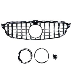 Μάσκα για Mercedes W205 C-class (2014-2021) chrome/black - GT Μάσκα για Mercedes W205 C-class (2014-2021) chrome/black - GT