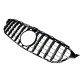 Μάσκα για Mercedes W205 C-class (2014-2021) chrome/black - GT