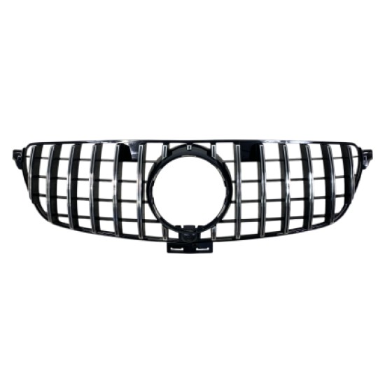 Μάσκα για Mercedes GLE W166 SUV / C292 coupe (2015-2019) chrome/black - GT