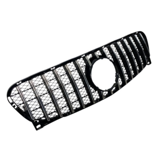Μάσκα για Mercedes GLA X156 (2013-2018) chrome/black - GT