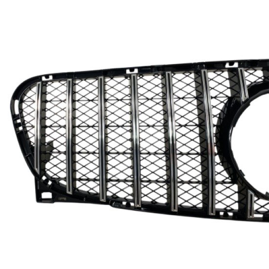 Μάσκα για Mercedes GLA X156 (2013-2018) chrome/black - GT