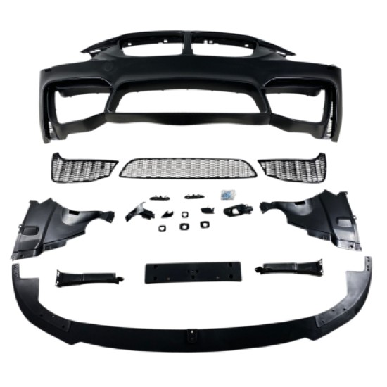 Προφυλακτήρας εμπρός για BMW F30 (2011+) - M3 με lip - χωρίς ανοίγματα για parktronic
