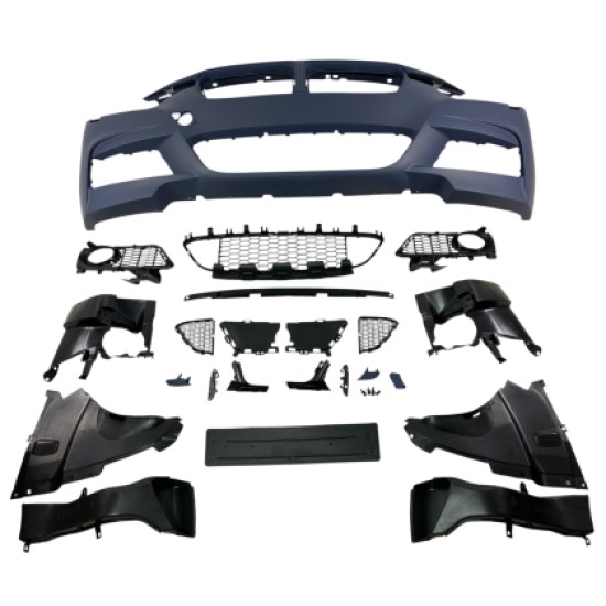 Προφυλακτήρας εμπρός για BMW F30 (2012-2018) - M pack design με άνοιγμα για προβολάκια, χωρίς parktronic