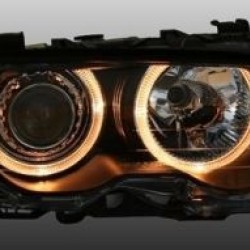 Φανάρια εμπρός angel eyes για BMW E46 coupe και cabrio (1999-2003) , χωρίς λάμπες (Η7) - σετ 2τμχ. Φανάρια εμπρός angel eyes για BMW E46 coupe και cabrio (1999-2003) , χωρίς λάμπες (Η7) - σετ 2τμχ.