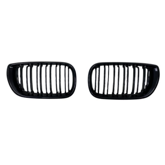 Μάσκα για BMW E46 (2001-2005) sedan - διπλές γυαλιστερές - 2τμχ.