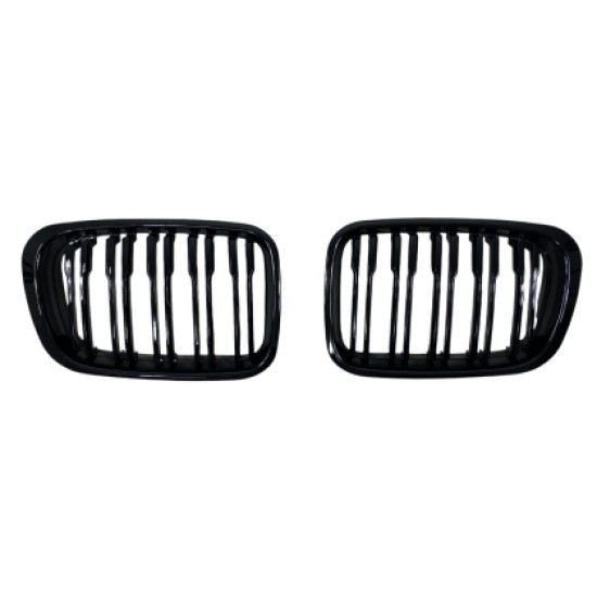 Μάσκα για BMW E46 (1998-2001) sedan - διπλές γυαλιστερές - 2τμχ.