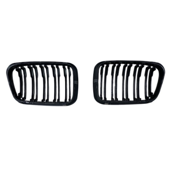 Μάσκα για BMW E46 (1998-2001) sedan - διπλές γυαλιστερές - 2τμχ.