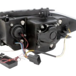 Φανάρια εμπρός angel eyes για BMW E87/Ε81 (2004-2011) - μαύρα , με λάμπες (Η1) - σετ 2τμχ. Φανάρια εμπρός angel eyes για BMW E87/Ε81 (2004-2011) - μαύρα , με λάμπες (Η1) - σετ 2τμχ.