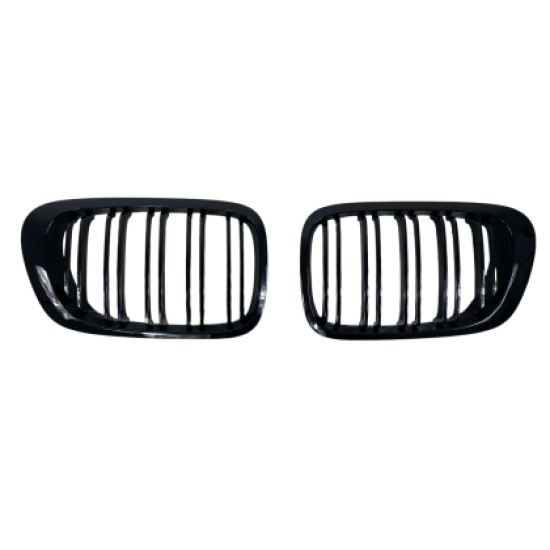 Μάσκα για BMW E46 (1998-2003) coupe - διπλές γυαλιστερές - 2τμχ.