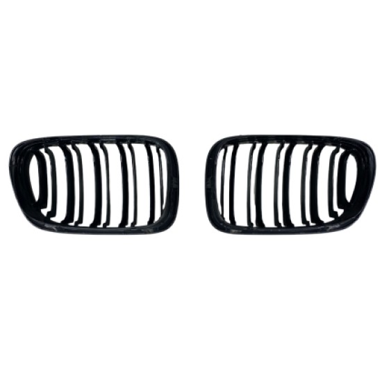 Μάσκα για BMW E46 (1998-2003) coupe - διπλές γυαλιστερές - 2τμχ.