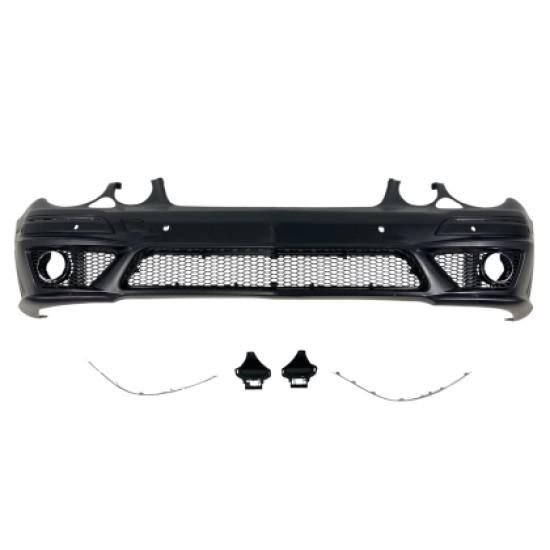 Προφυλακτήρας εμπρός για Mercedes W211 E-Class (2006-2009) - AMG Design με ανοίγματα για parktronic