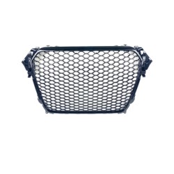 Μάσκα χωρίς σήμα για Audi A4 B8 (2011-2014) - RS LOOK - μαύρη  γυαλιστερή