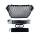 Μάσκα χωρίς σήμα για Audi A4 B8 (2011-2014) - RS LOOK - μαύρη  γυαλιστερή