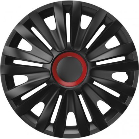 Τάσια Versaco Royal Red Ring / Μαύρο - 15'' σετ - 4τμχ.