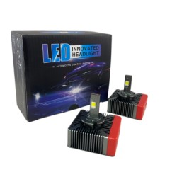 Led λάμπες D5S 20000 lumen , 40 Watt - CANBUS 6000K - 300% πιό έντονη φωτεινότητα 2τμχ.