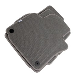 Πατάκια μοκέτα για Vw Golf 5 / Golf 6 / Jetta (2005-2011)  γκρι με στρόγγυλα κουμπώματα - 4τμχ.