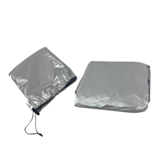 Ημικουκούλα αυτοκινήτου 234 x 147 x 51 cm - καλοκαιρινή / χειμερινή γκρι χρώμα - μέγεθος S -1 τμχ.