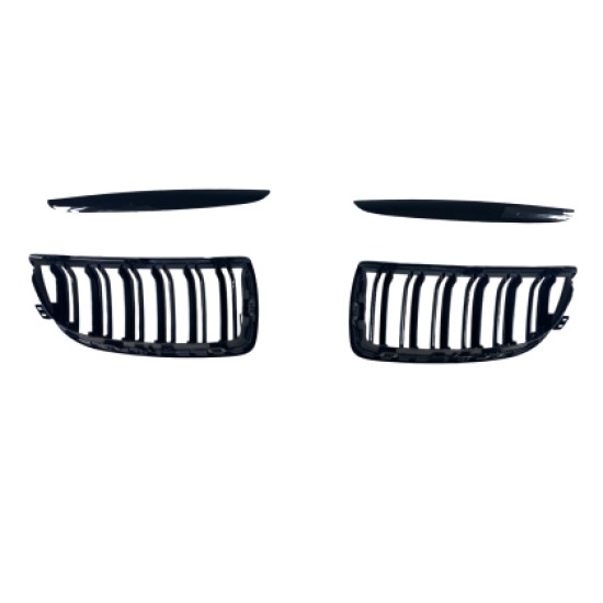 Μάσκα για BMW E90 (2005-2008) - διπλές γυαλιστερές - 2τμχ.