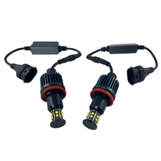120W led για γνήσια angel eyes για BMW E60 2008+ / E90 2008+ / X6 / E70 X5 2007+ - τύπου H8,10 000 lumen - 2τμχ.